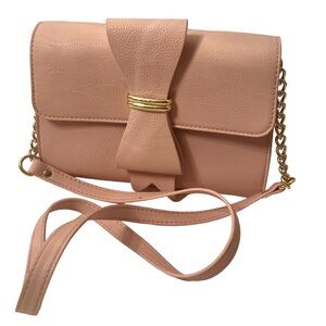 Betsey Johnson Pink Bow Crossbody Bag